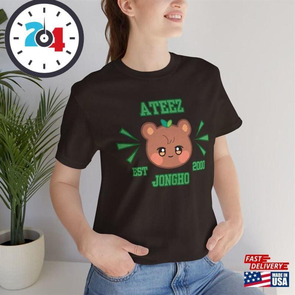 Aniteez Shirt Jongho Cute Ateez  The World Ep Fin Will Album Unisex Classic